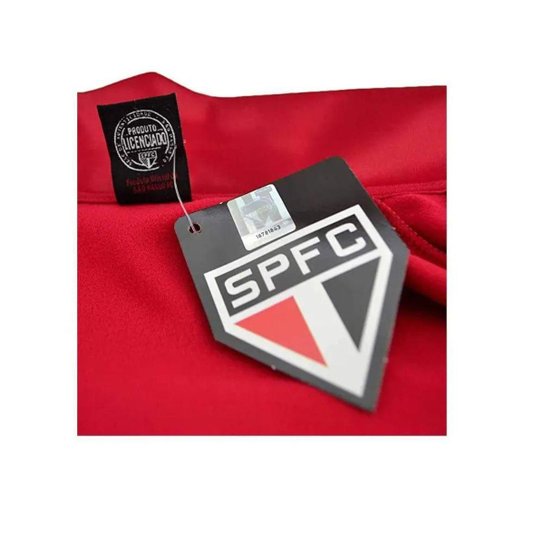 Agasalho Conjunto Jaqueta Calça São Paulo Trilobal Vermelho
