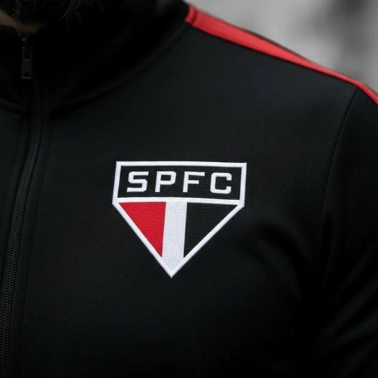 Agasalho Conjunto São Paulo SPFC Oficial Masculino Esportivo Premium Escudo Bordado