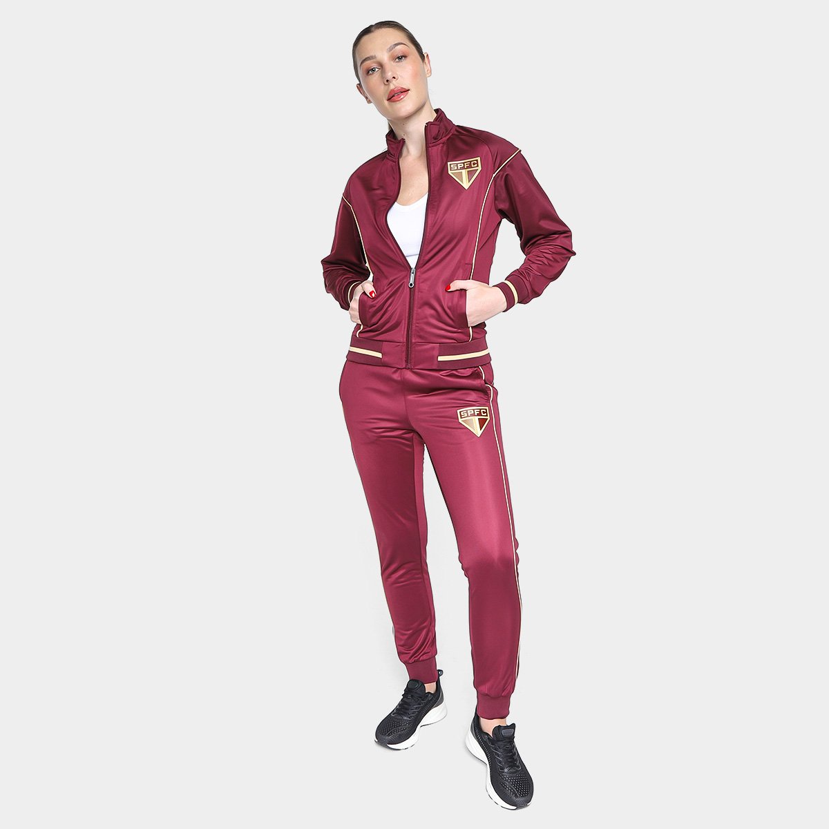 Agasalho São Paulo Trilobal Feminino