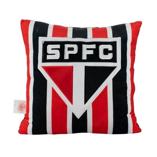 Almofada Quadrada Escudo Time 36x36cm São Paulo SPFC