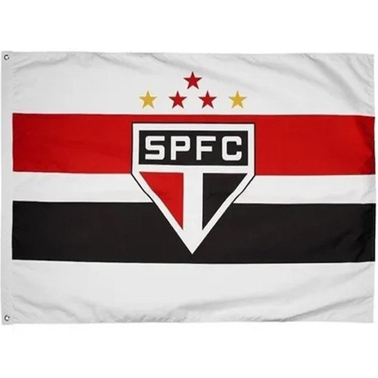 Bandeira Oficial Do São Paulo 1,80x2,56m Dupla Face 4 Panos