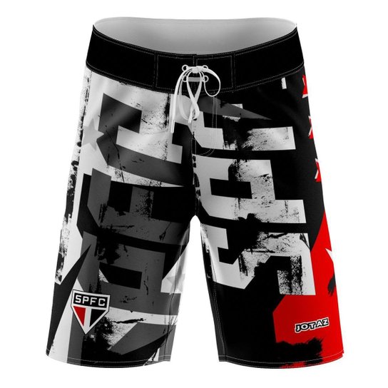 Bermuda do São Paulo FC Quebrada Masculina Tactel c Elastano | Oficial