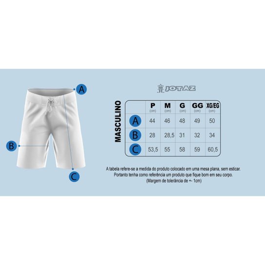 Bermuda do São Paulo FC Quebrada Masculina Tactel c Elastano | Oficial