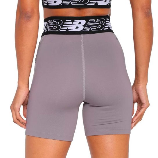 Bermuda Feminina New Balance Relentless Cinza