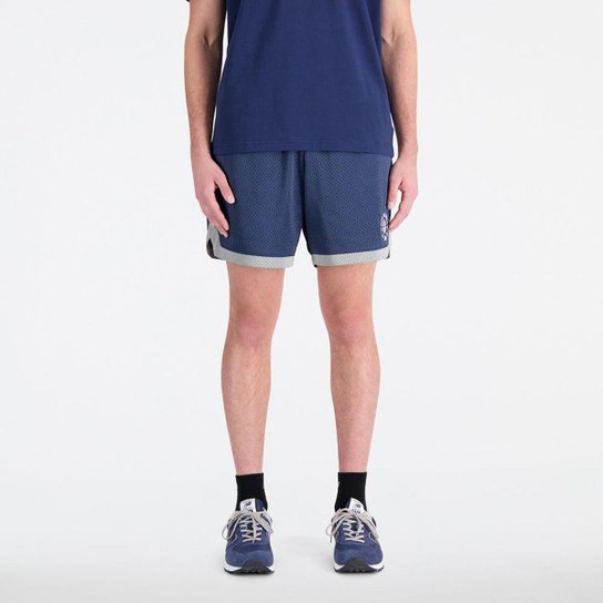 Bermuda Mesh New Balance Hoops Masculina