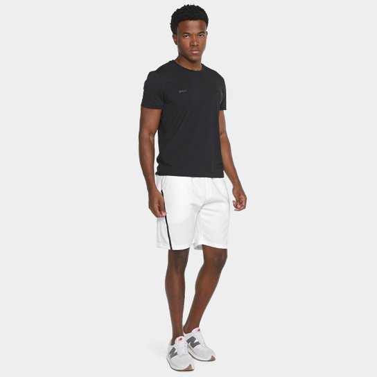 Bermuda Moletom São Paulo JAB Com Faixa Masculina