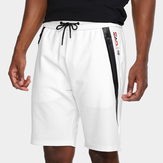 Bermuda Moletom São Paulo JAB Com Faixa Masculina