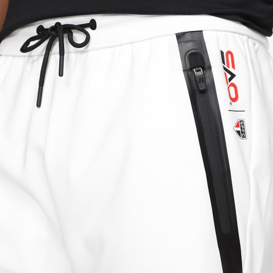 Bermuda Moletom São Paulo JAB Com Faixa Masculina