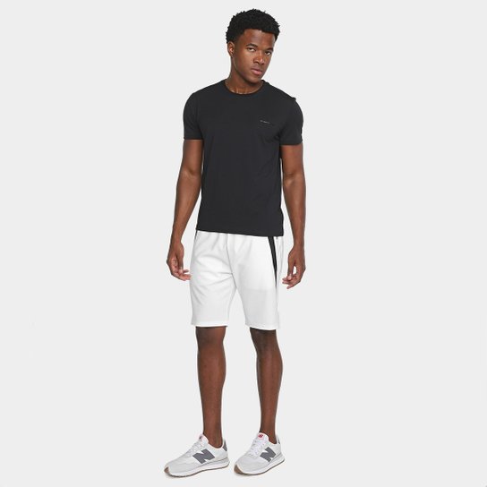 Bermuda Moletom São Paulo JAB Com Faixa Masculina