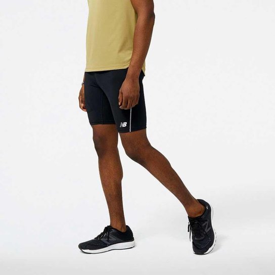 Bermuda New Balance Masculina Accelerate Preto