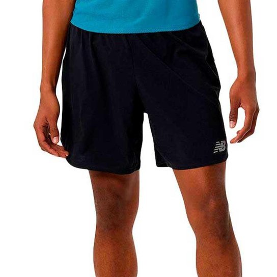 Bermuda New Balance Masculino Impact Run 7 Preto