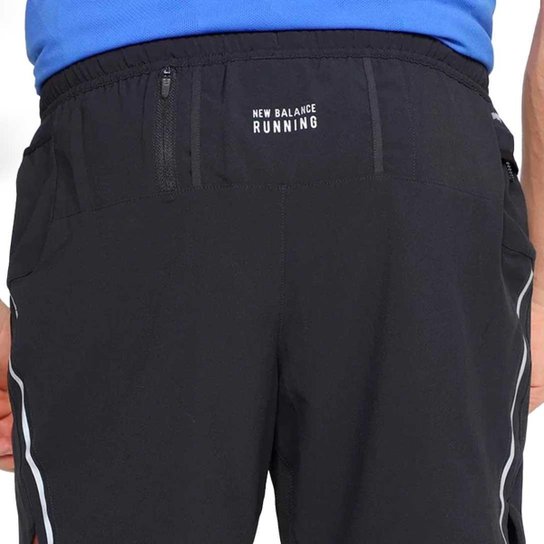 Bermuda New Balance Masculino Impact Run 7 Preto