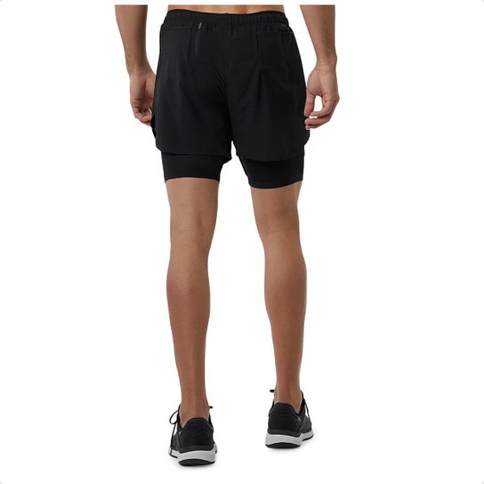Bermuda New Balance Q Speed Duplo 5 Masculina