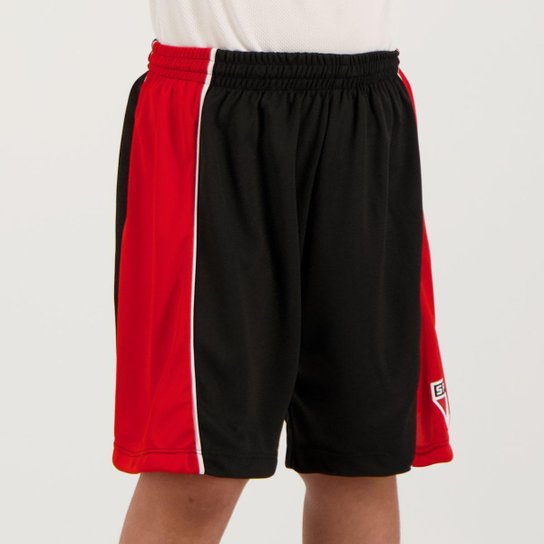 Bermuda São Paulo Fleet Juvenil Preta