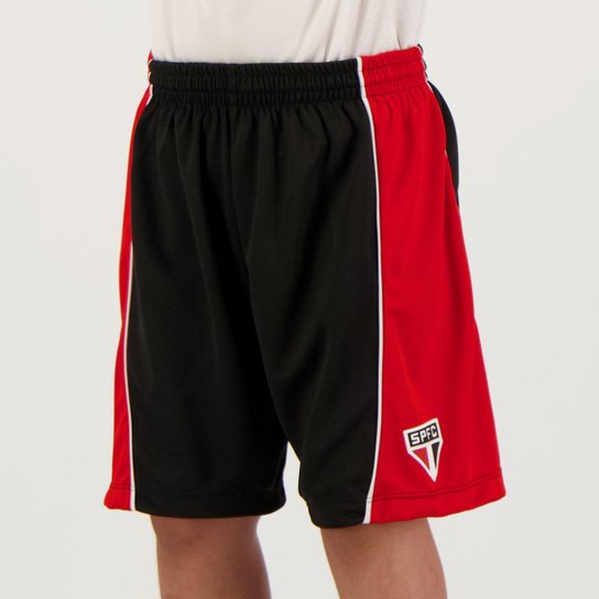 Bermuda São Paulo Fleet Juvenil Preta