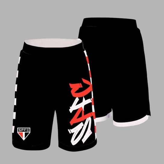Bermuda Short do São Paulo SPFC Grafite Quebrada - Oficial