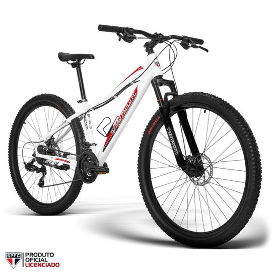 Bicicleta Feminina Oficial GTS M1 do São Paulo futebol Clube Aro 29 Freio a Disco Câmbio Shimano 21