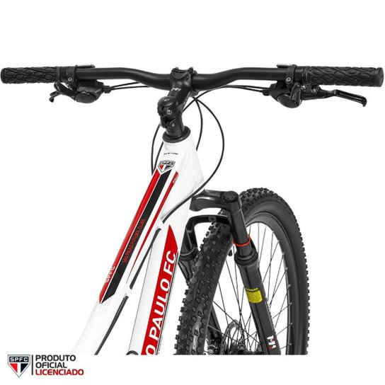 Bicicleta Feminina Oficial GTS M1 do São Paulo futebol Clube Aro 29 Freio a Disco Câmbio Shimano 21