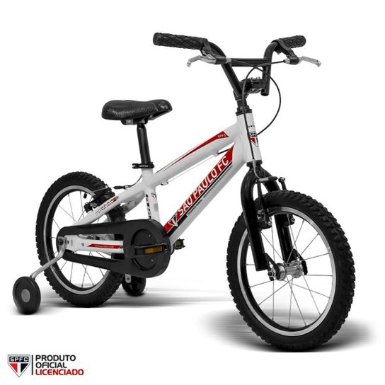 Bicicleta Infantil Oficial GTS M1 do São Paulo futebol Clube Aro 16 freio V-brake Quadro Alumínio |