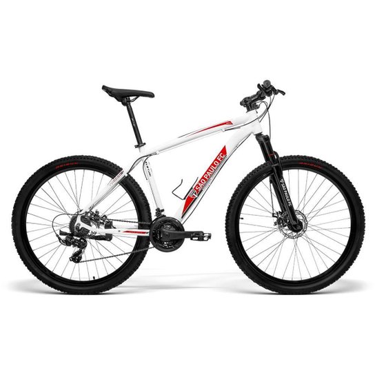Bicicleta Oficial GTS M1 do São Paulo futebol Clube Aro 29 Freio a Disco Câmbio Shimano 21 Marchas e