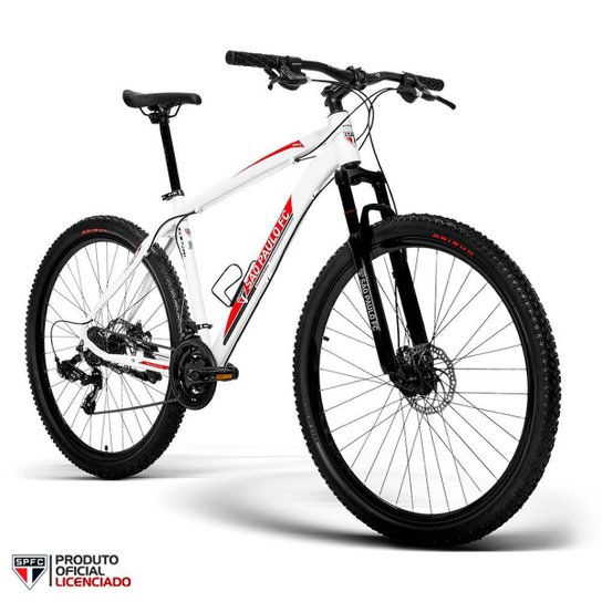 Bicicleta Oficial GTS M1 do São Paulo futebol Clube Aro 29 Freio a Disco Câmbio Shimano 21 Marchas e