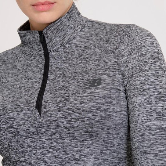 Blusa 1/2 Zíper Sport Essentials Feminina