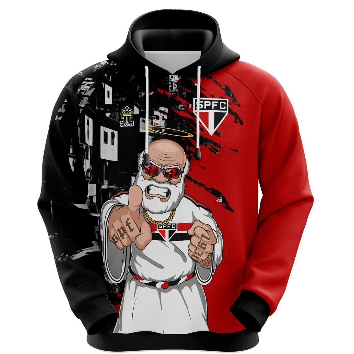 Blusa Agasalho do São Paulo SPFC - Made in Quebrada - Produto Oficial