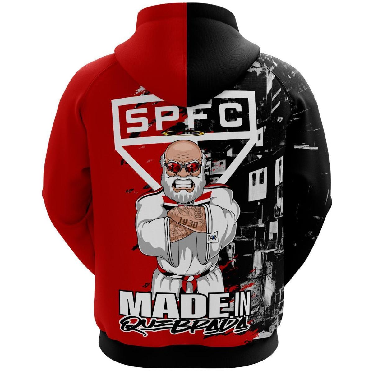 Blusa Agasalho do São Paulo SPFC - Made in Quebrada - Produto Oficial — foto 2