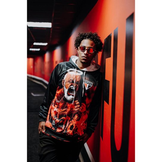 Blusa | Agasalho do São Paulo SPFC - Vovô Tricolor Vibrante - Produto Oficial