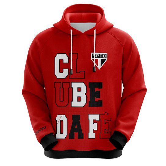 Blusa do São Paulo SPFC - Clube da Fé com Canguru - Oficial
