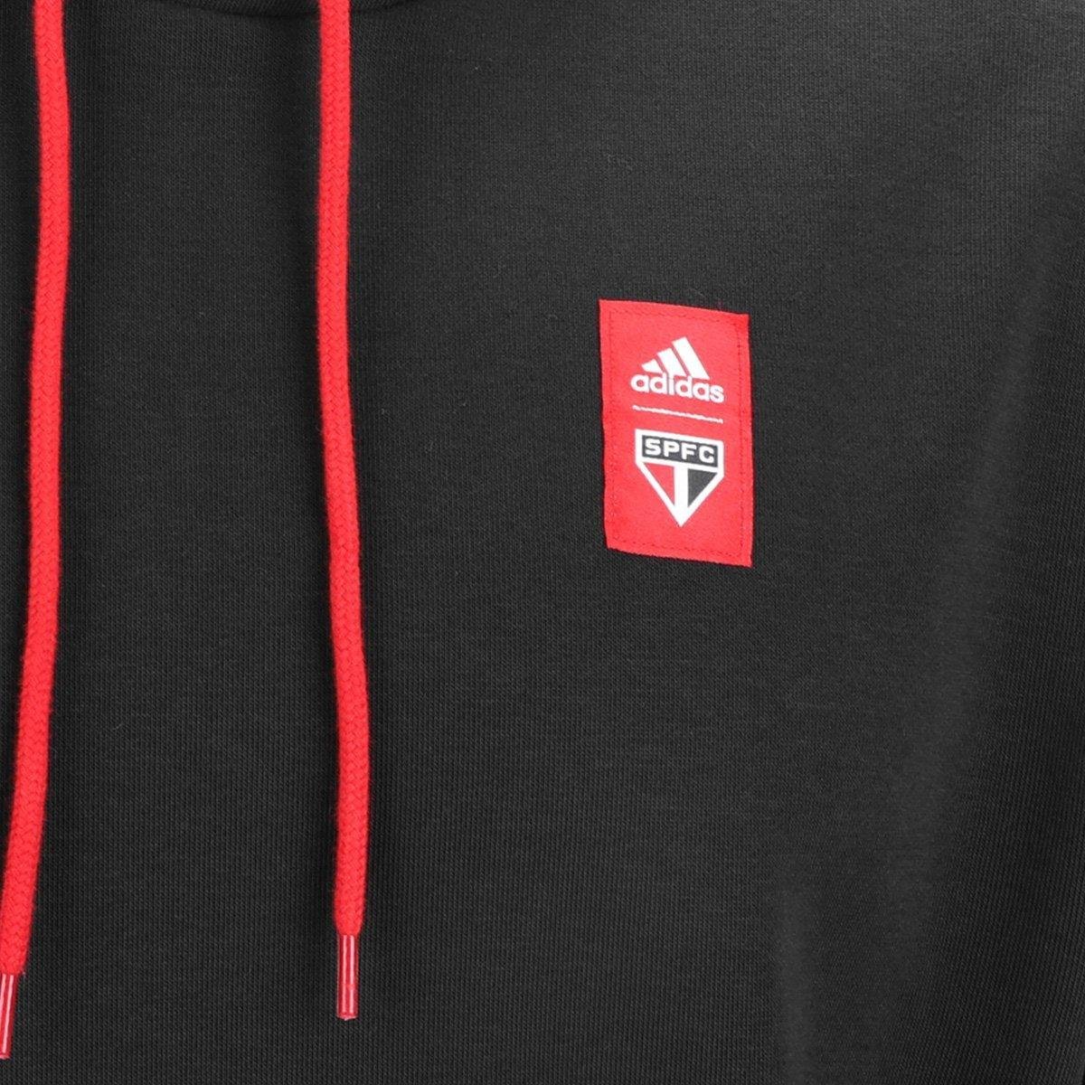 Blusa Moletom São Paulo DNA Adidas com Capuz Masculina Loja SAO