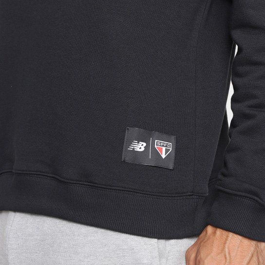 Blusa Moletom São Paulo New Balance Manga Longa Masculina