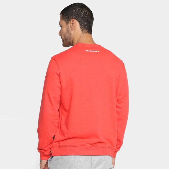 Blusa Moletom São Paulo New Balance Manga Longa Masculina