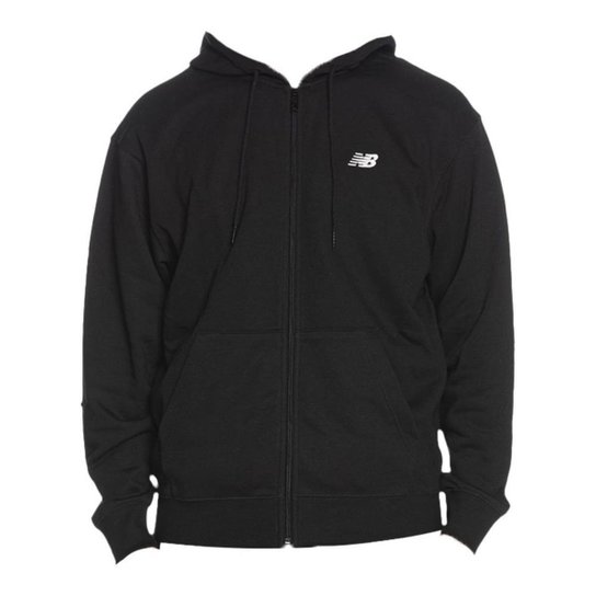 Blusa New Balance Essentials Preto e Branco Masculino