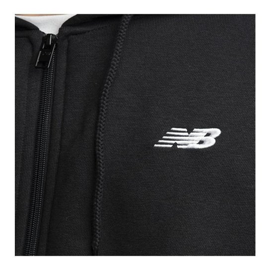 Blusa New Balance Essentials Preto e Branco Masculino