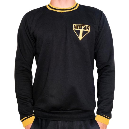 Blusa São Paulo Moletom Vintage Gold - Masculino