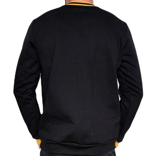 Blusa São Paulo Moletom Vintage Gold - Masculino