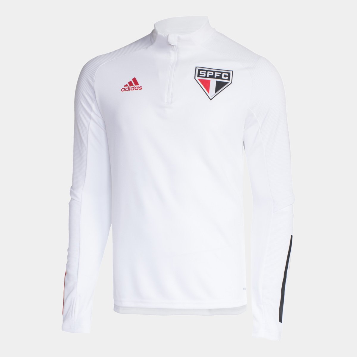 Moletom Adidas Masculina Blusa De Frio Da Adidas Branca Blusa São Paulo Treino 20/21 Adidas Masculina