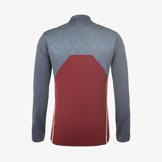 Blusa São Paulo Treino New Balance 2025 Cinza/Bordô