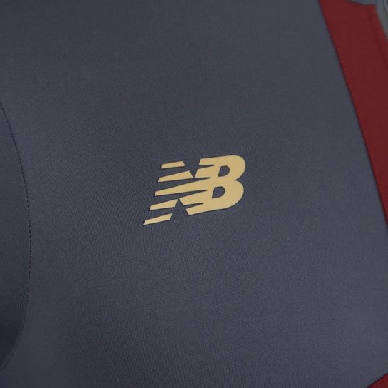 Blusa São Paulo Treino New Balance 2025 Cinza/Bordô
