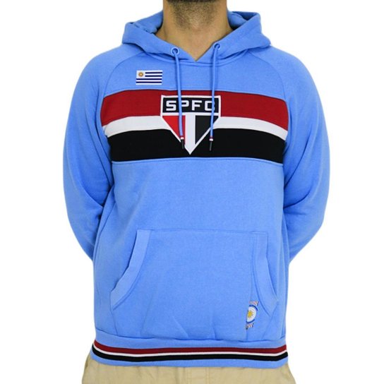 Blusa São Paulo Uruguaios Celeste - Masculino Tamanho:GG;Cor:;Gênero:Masculino