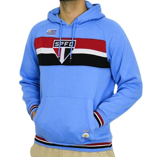 Blusa São Paulo Uruguaios Celeste - Masculino Tamanho:GG;Cor:;Gênero:Masculino