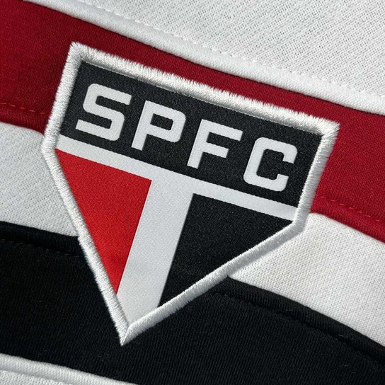 Blusão Moletom São Paulo 2005 Retrô Mundial Branco Infantil Juvenil