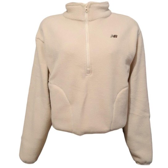 Blusão New Balance Fleece 1/2 Zíper Feminino