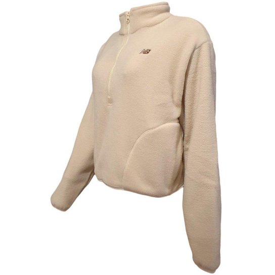 Blusão New Balance Fleece 1/2 Zíper Feminino