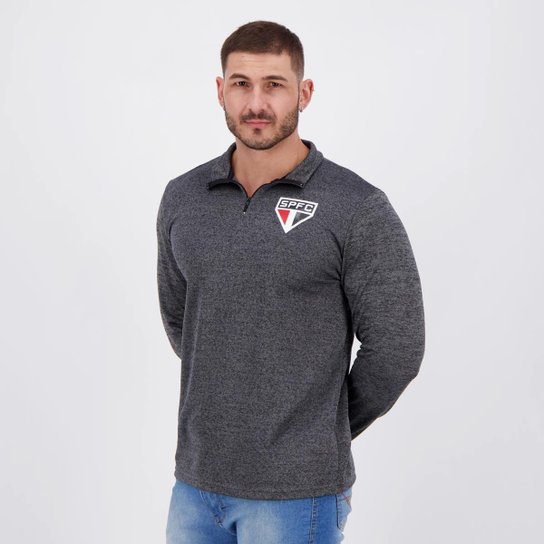 Blusão São Paulo Authentic Grafite Mescla