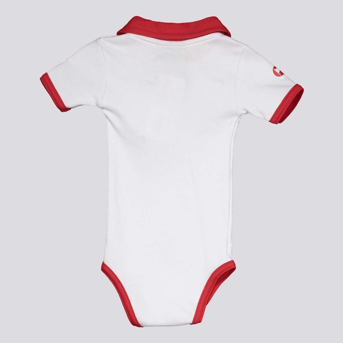 Body Polo São Paulo Branco e Vermelho — foto 2