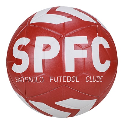 Bola De Futebol São Paulo - Vermelho+Preto