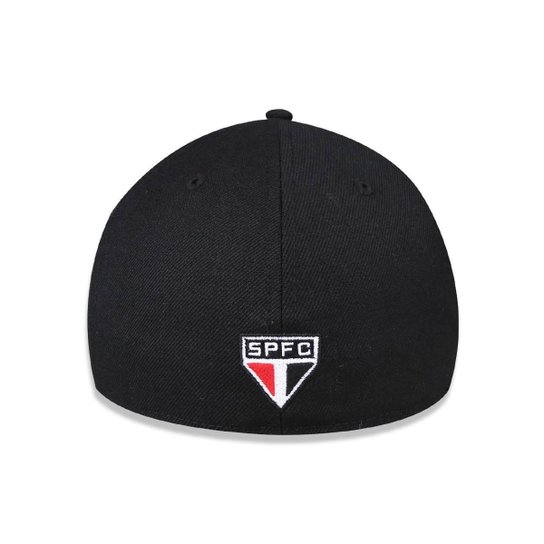 BONÉ 59FIFTY SAO PAULO FUTEBOL ABA RETA FITTED PRETO NEW ERA FECHADO