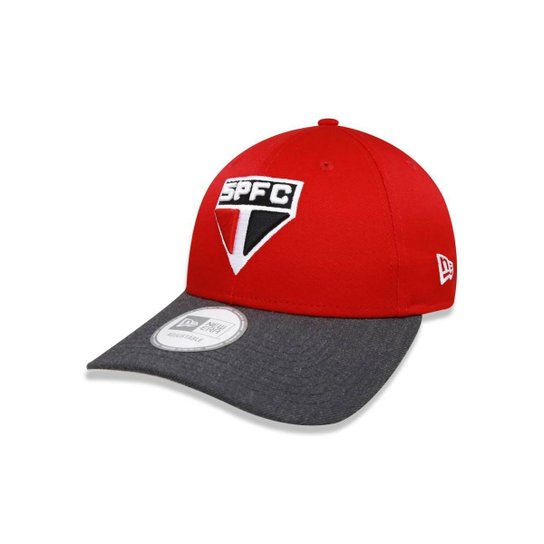 BONE 940 SAO PAULO FUTEBOL ABA CURVA SNAPBACK VERMELHO NEW ERA